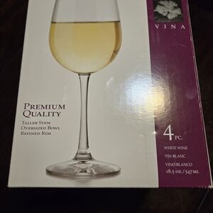 Libbey White Wine Glass Set